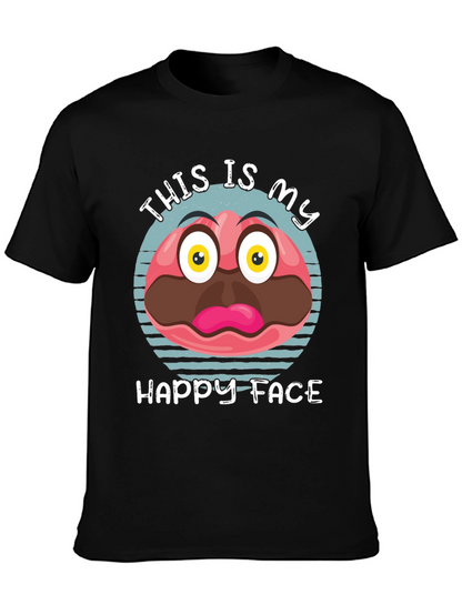 Funny Happy Face Graphic Tee