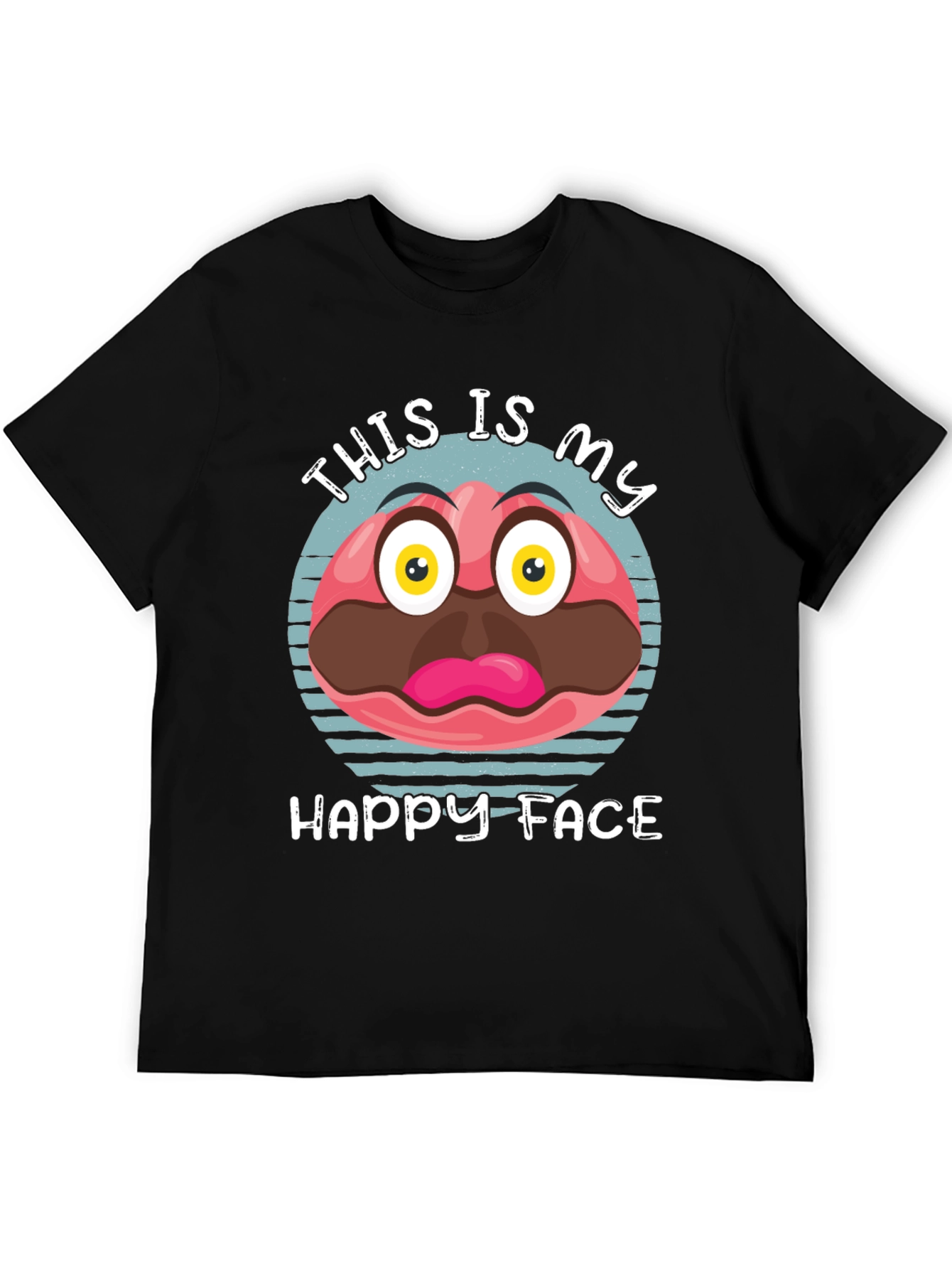 Funny Happy Face Graphic Tee