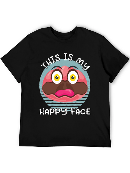 Funny Happy Face Graphic Tee