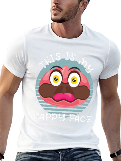 Funny Happy Face Graphic Tee