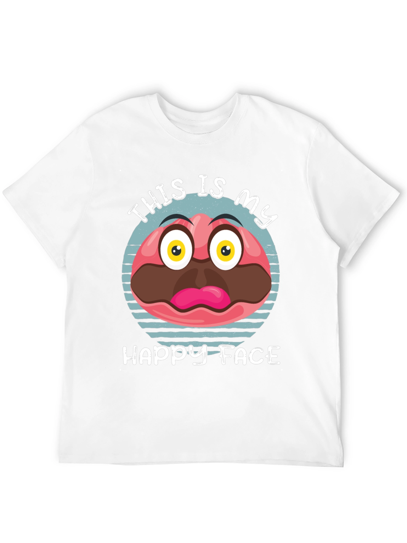 Funny Happy Face Graphic Tee