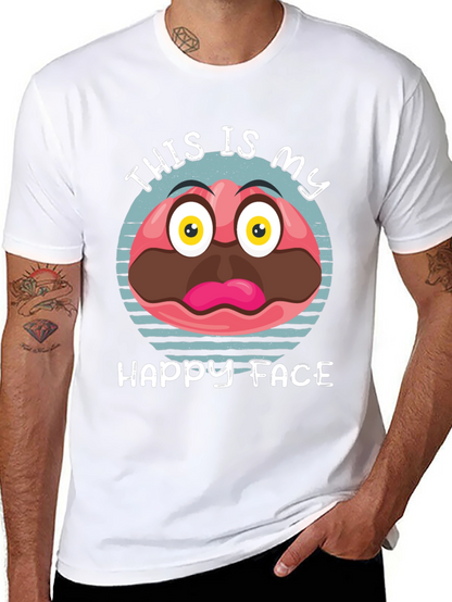 Funny Happy Face Graphic Tee
