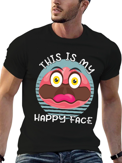 Funny Happy Face Graphic Tee