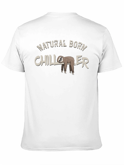 Natural Born Chiller Sloth Graphic T-Shirt