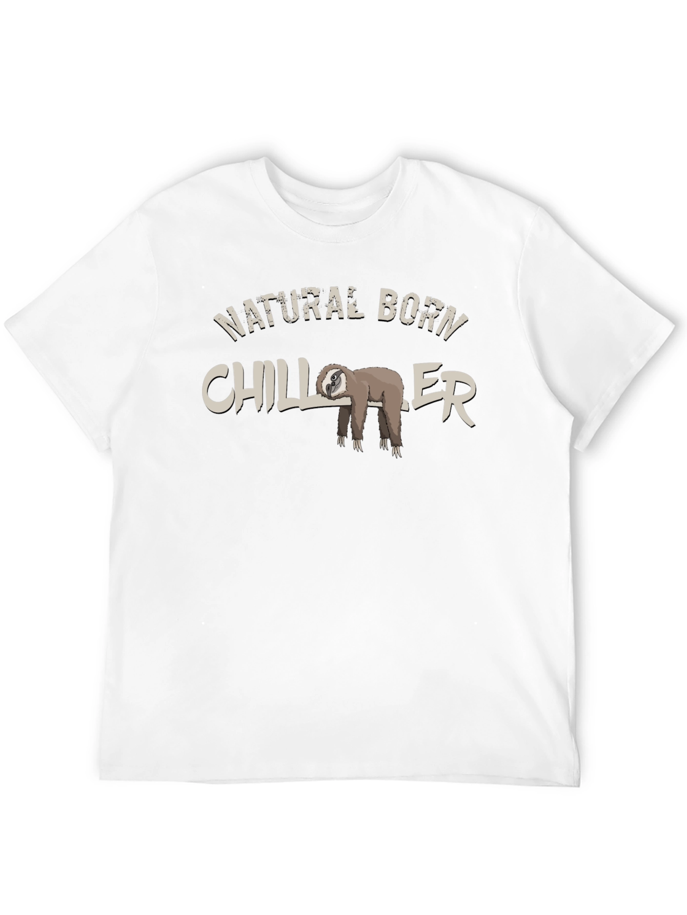 Natural Born Chiller Sloth Graphic T-Shirt