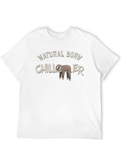 Natural Born Chiller Sloth Graphic T-Shirt