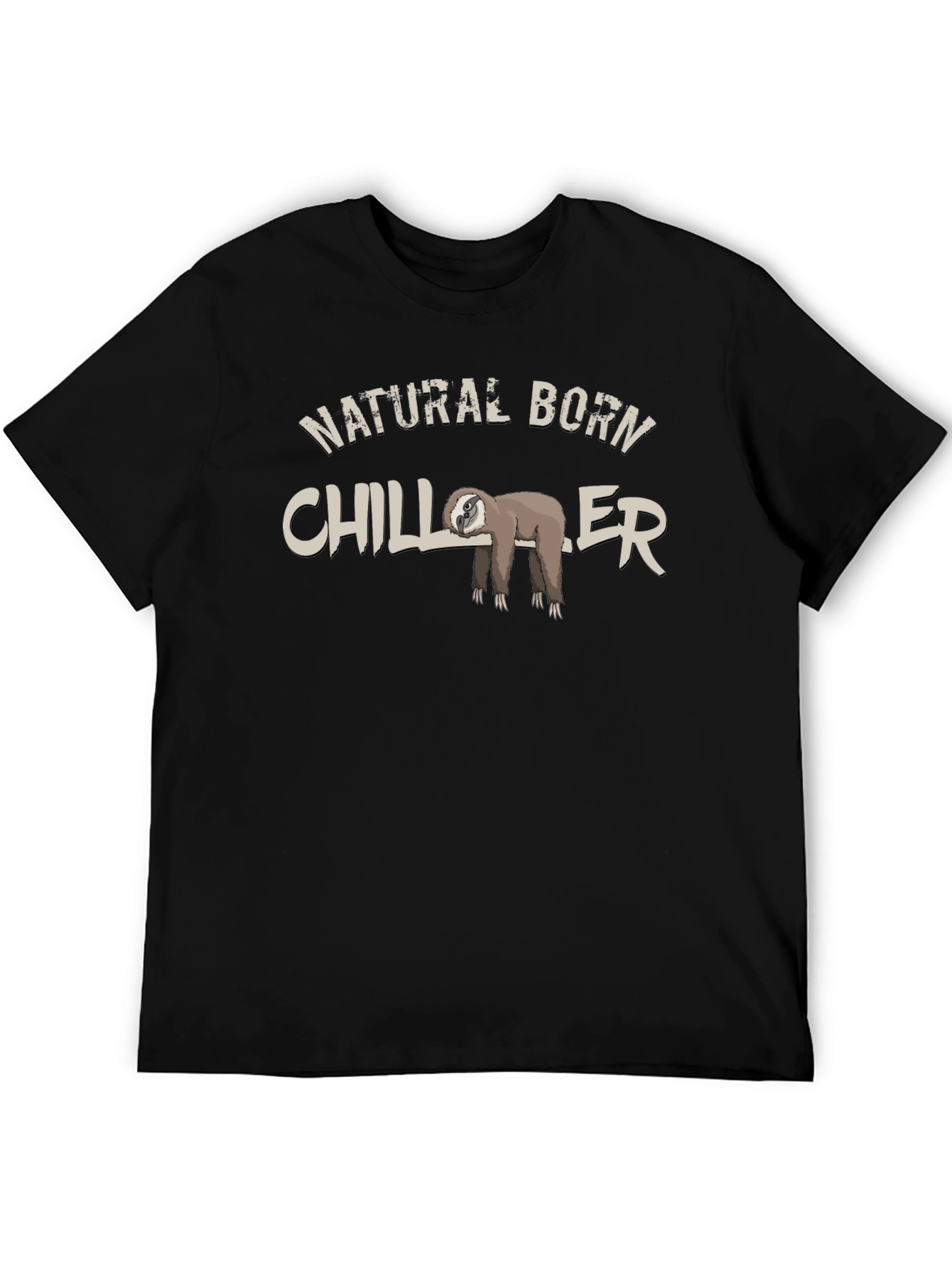 Natural Born Chiller Sloth Graphic T-Shirt