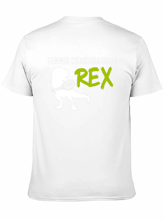 Tennis Coach T-Rex Graphic Tee