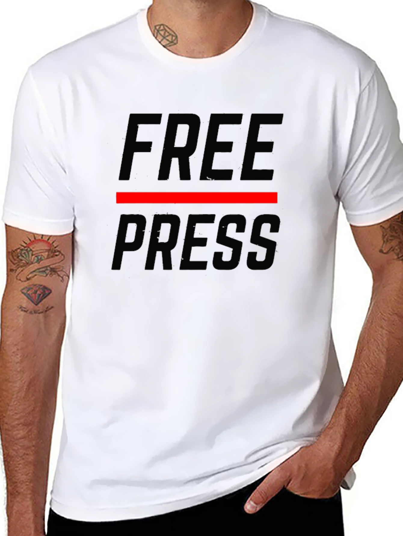 Free Press Graphic Tee - Black