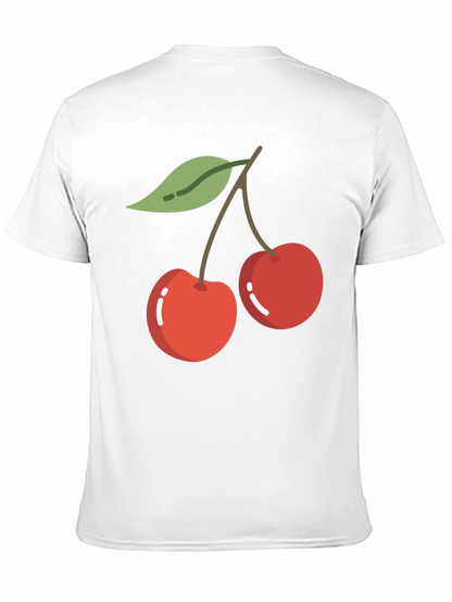Cherry Graphic Black T-Shirt