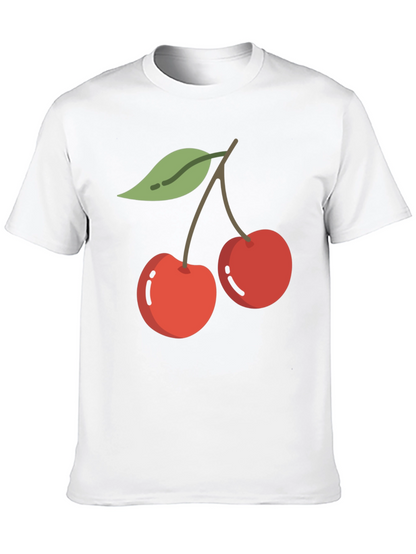 Cherry Graphic Black T-Shirt