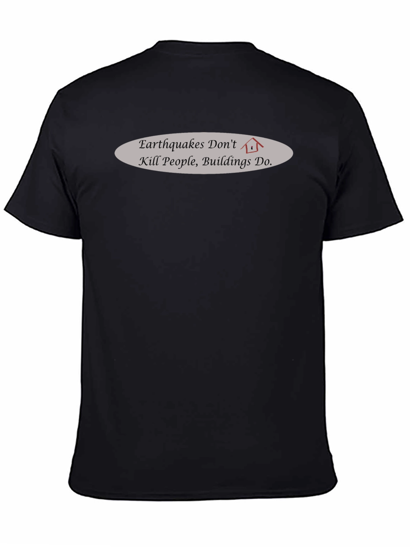 Earthquake Awareness T-Shirt - Buildings Kill Not Earthquakes