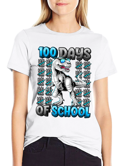 100 Days of School Dinosaur T-Shirt