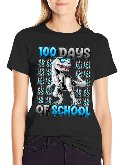 100 Days of School Dinosaur T-Shirt