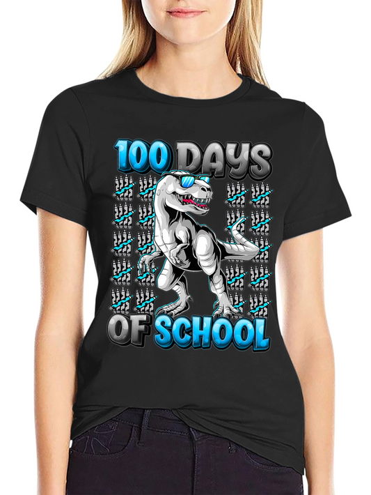 100 Days of School Dinosaur T-Shirt