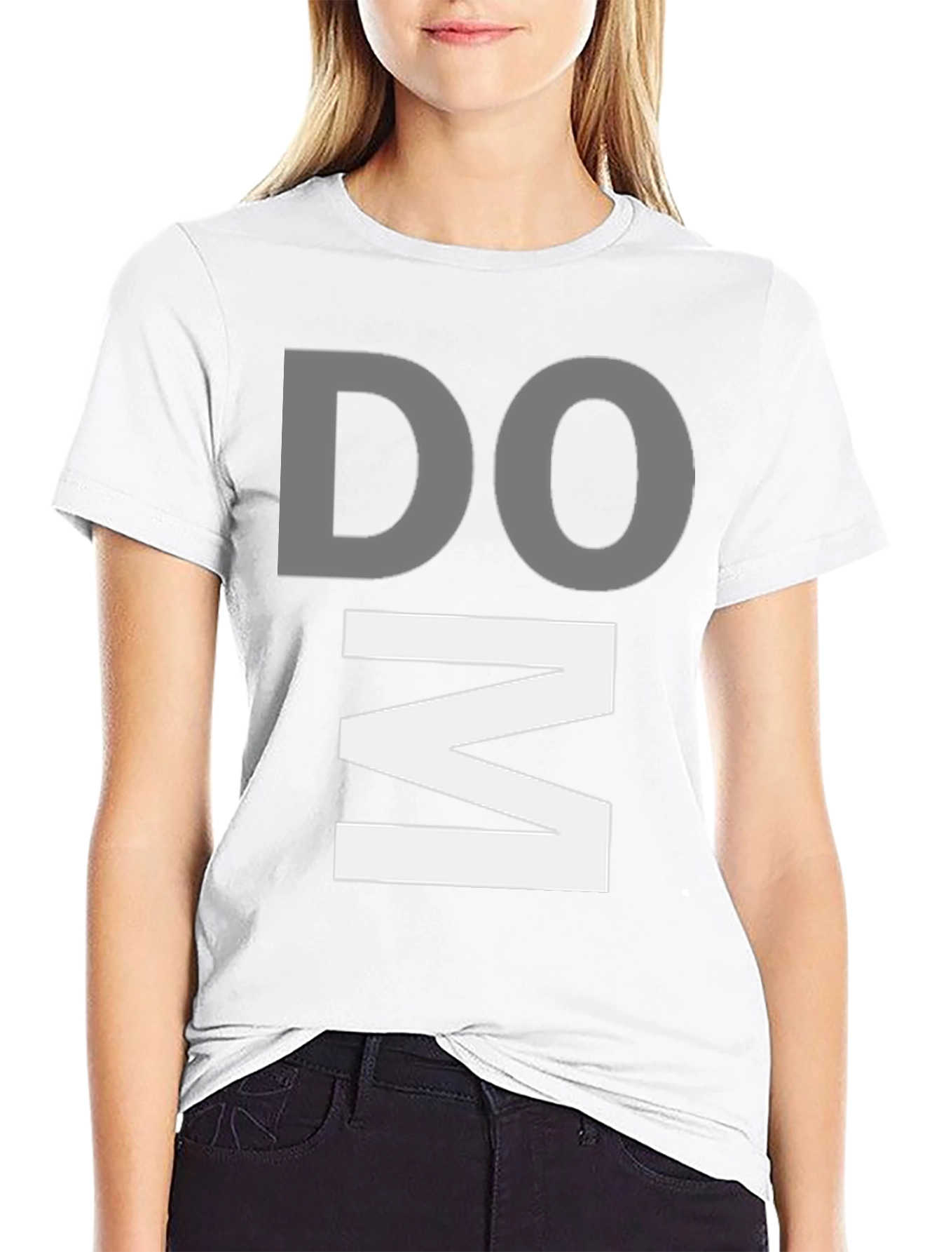 DOM Graphic Print Black T-Shirt