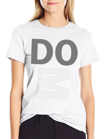 DOM Graphic Print Black T-Shirt