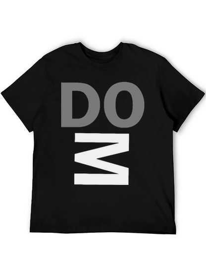 DOM Graphic Print Black T-Shirt