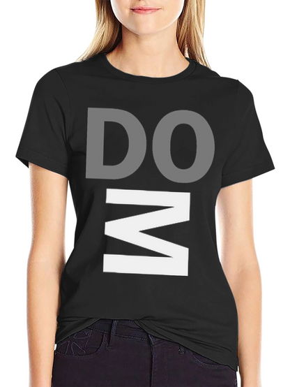 DOM Graphic Print Black T-Shirt