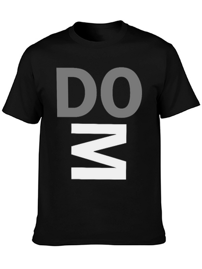 DOM Graphic Print Black T-Shirt