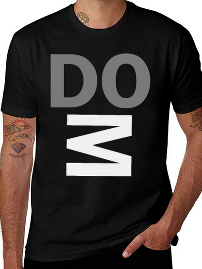 DOM Graphic Print Black T-Shirt
