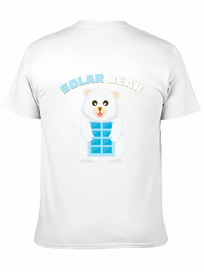Solar Bear Graphic T-Shirt - Black Cotton Blend