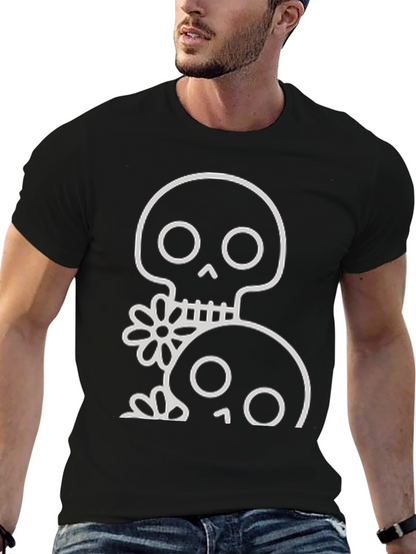 Skull & Flower Graphic Tee