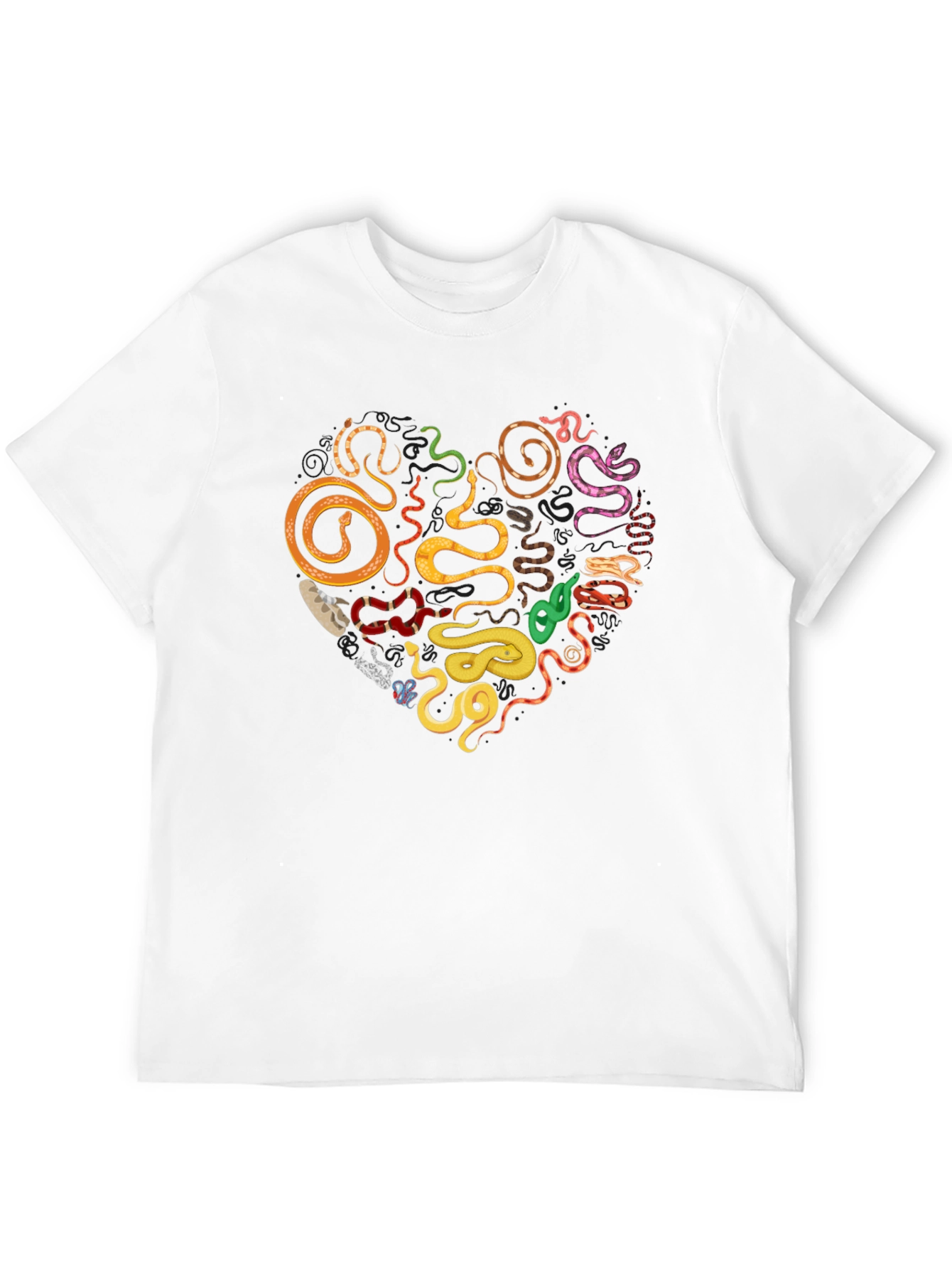 Snakes Heart T-Shirt - Reptile Lover Tee