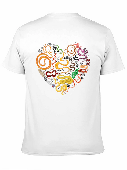 Snakes Heart T-Shirt - Reptile Lover Tee