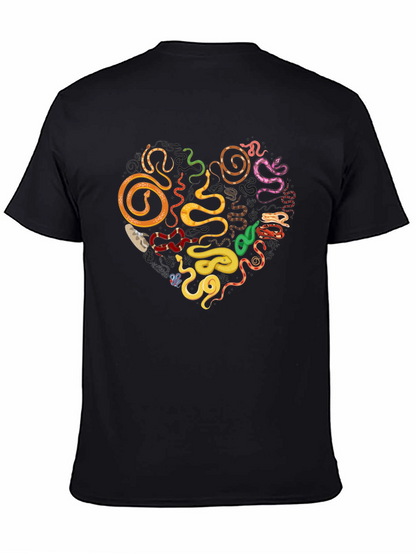 Snakes Heart T-Shirt - Reptile Lover Tee