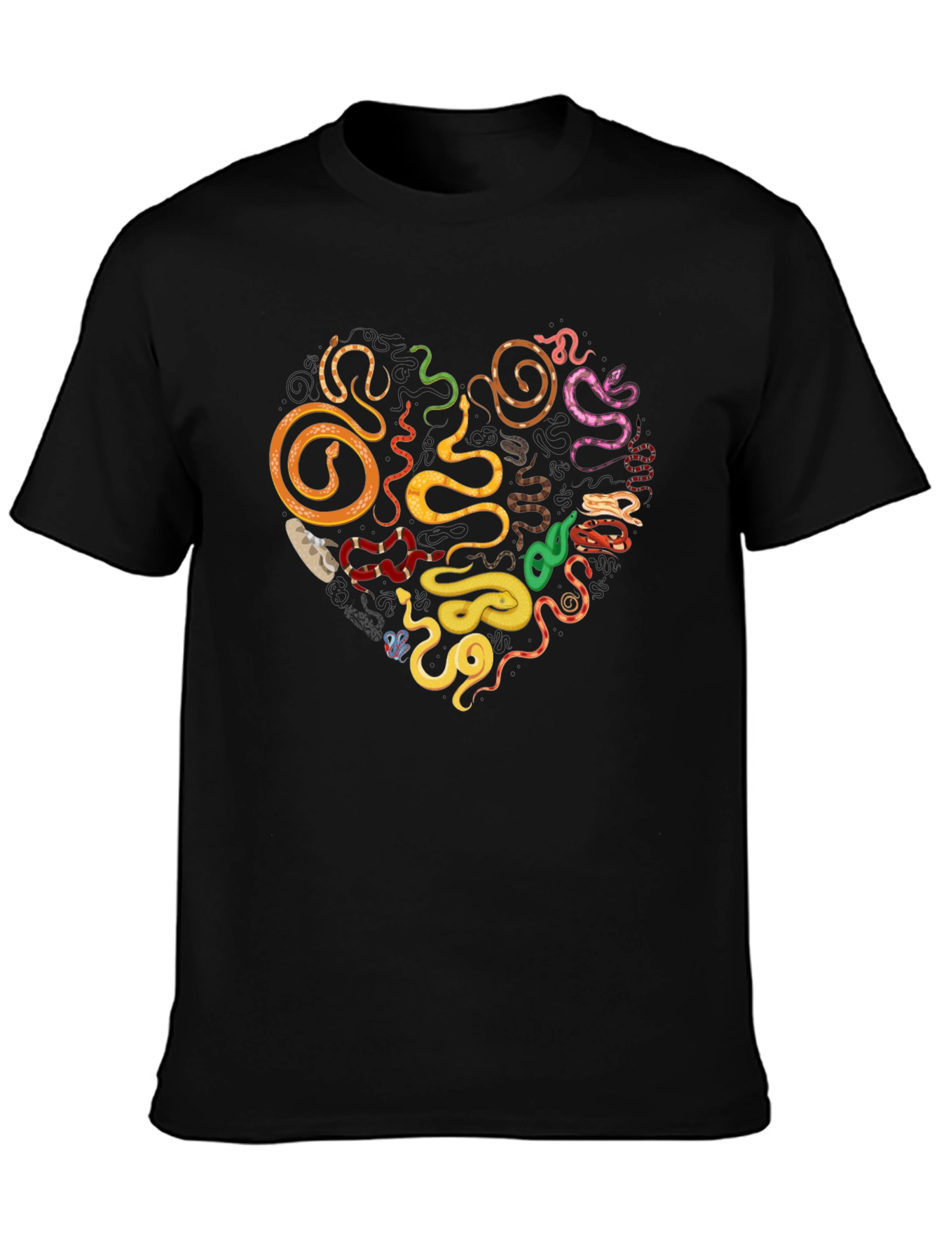 Snakes Heart T-Shirt - Reptile Lover Tee