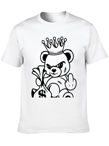 King Bear Graphic Tee - Black