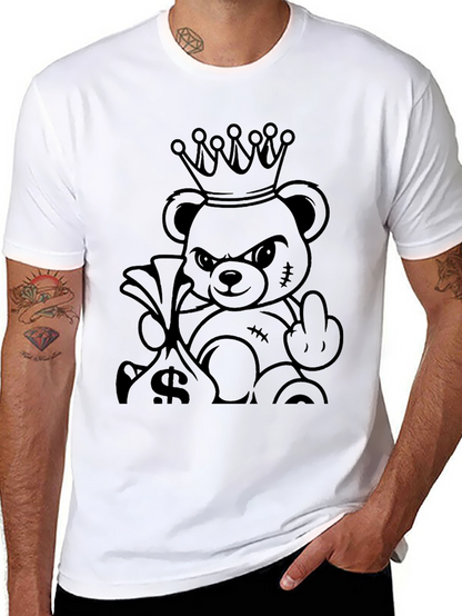 King Bear Graphic Tee - Black