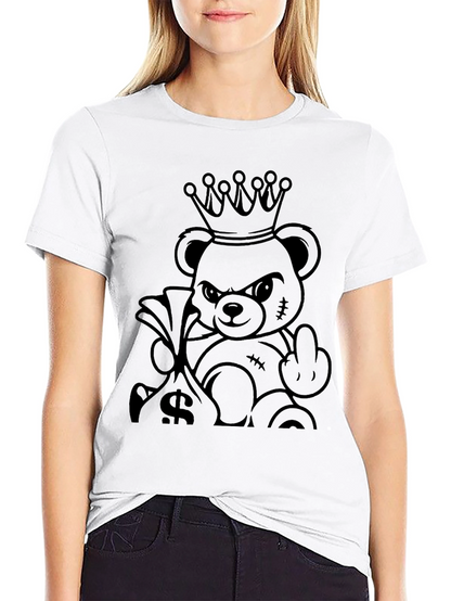 King Bear Graphic Tee - Black