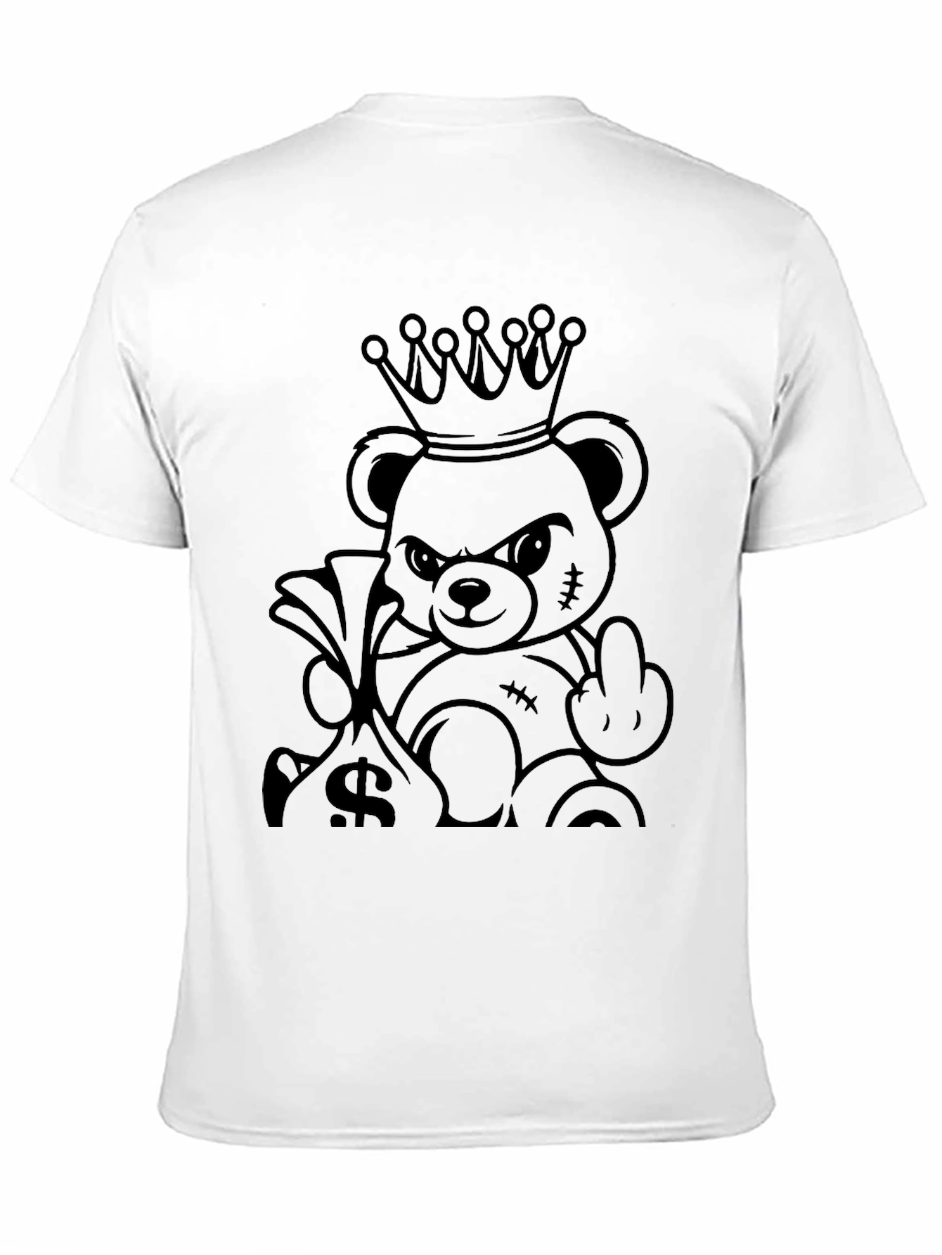 King Bear Graphic Tee - Black