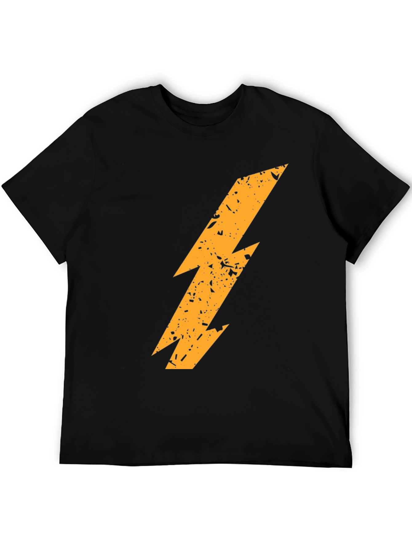 Lightning Bolt Graphic T-Shirt - Black