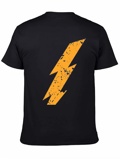 Lightning Bolt Graphic T-Shirt - Black