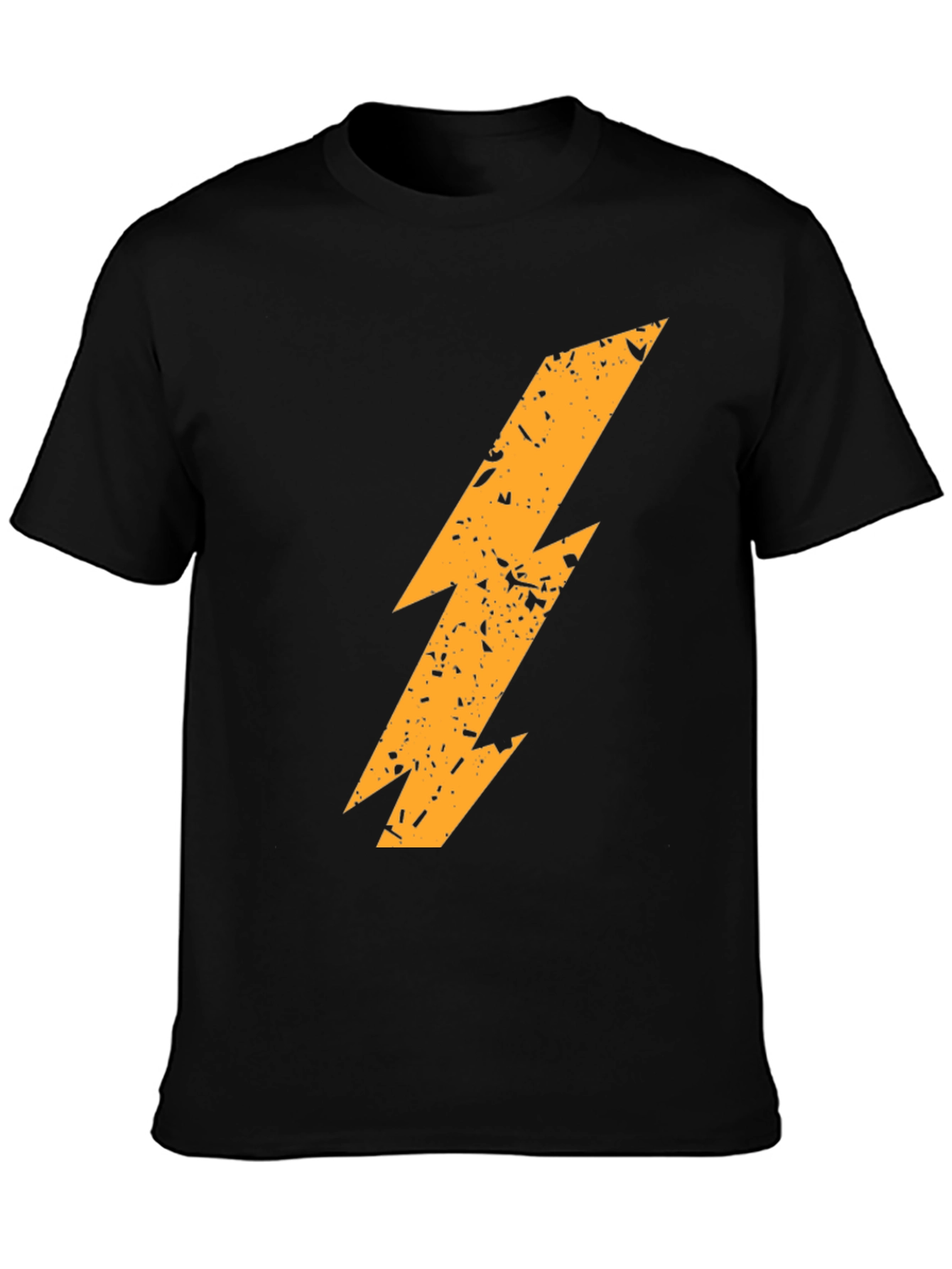 Lightning Bolt Graphic T-Shirt - Black