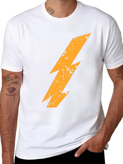 Lightning Bolt Graphic T-Shirt - Black