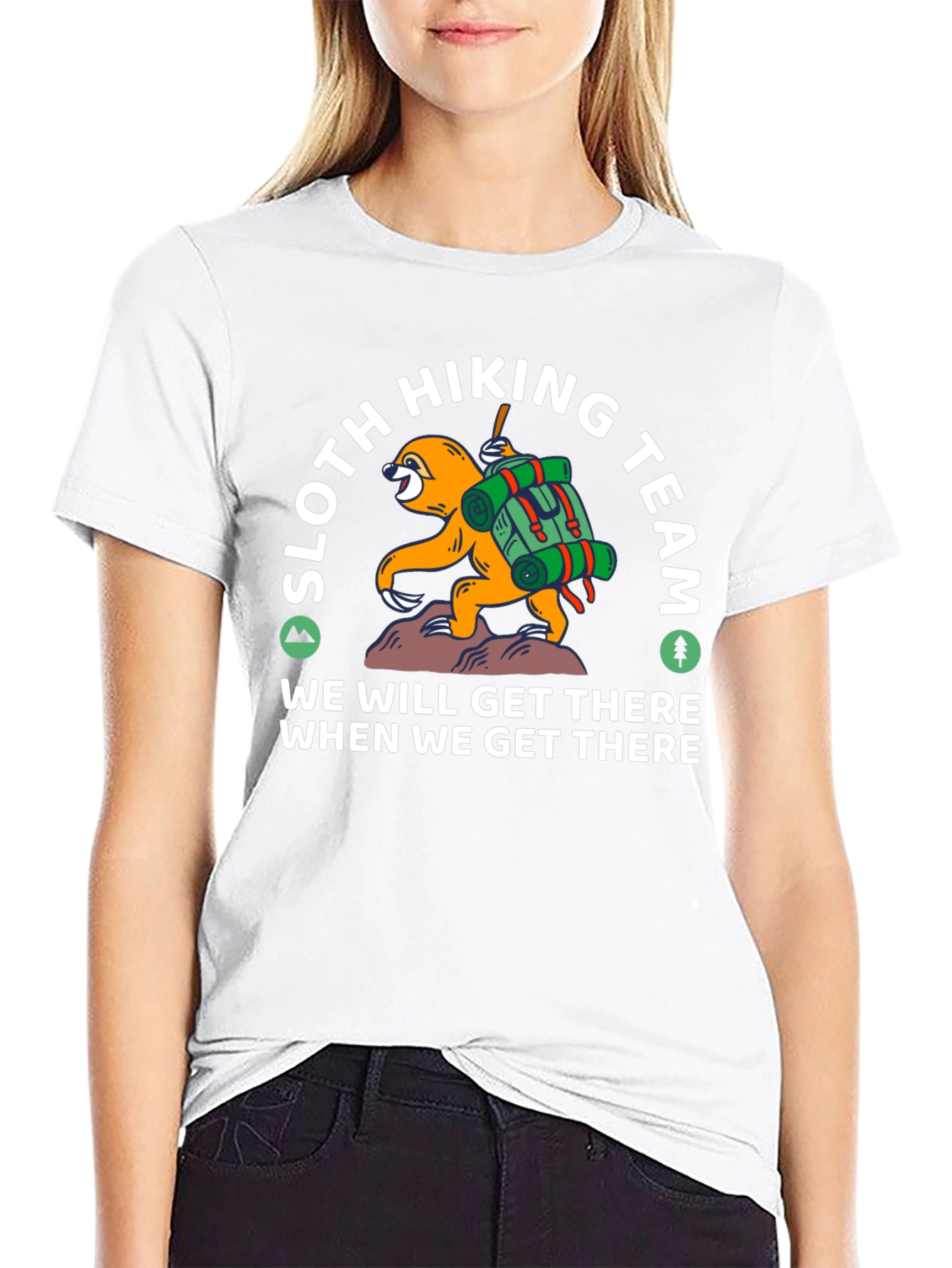 Sloth Hiking Team T-Shirt - Funny Adventure Tee