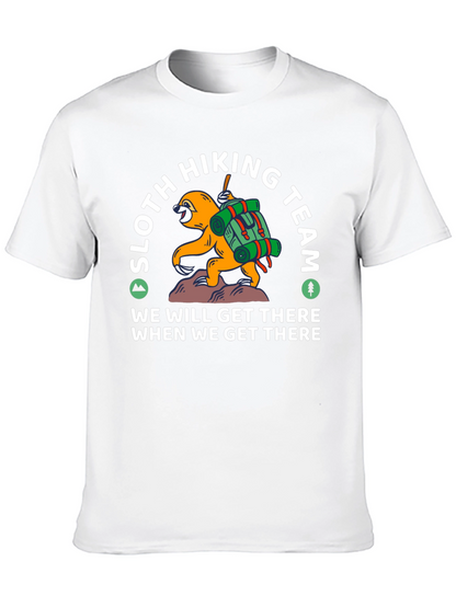 Sloth Hiking Team T-Shirt - Funny Adventure Tee