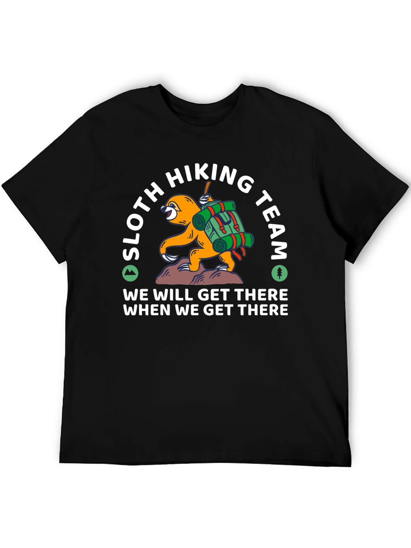 Sloth Hiking Team T-Shirt - Funny Adventure Tee