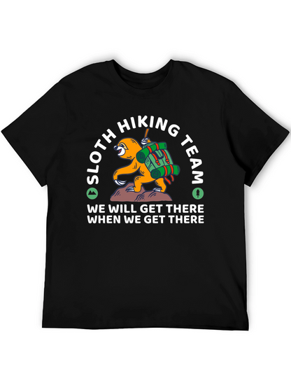 Sloth Hiking Team T-Shirt - Funny Adventure Tee