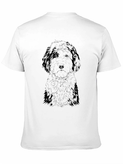 Dog Sketch Black T-Shirt
