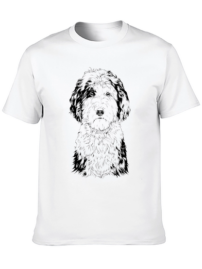 Dog Sketch Black T-Shirt