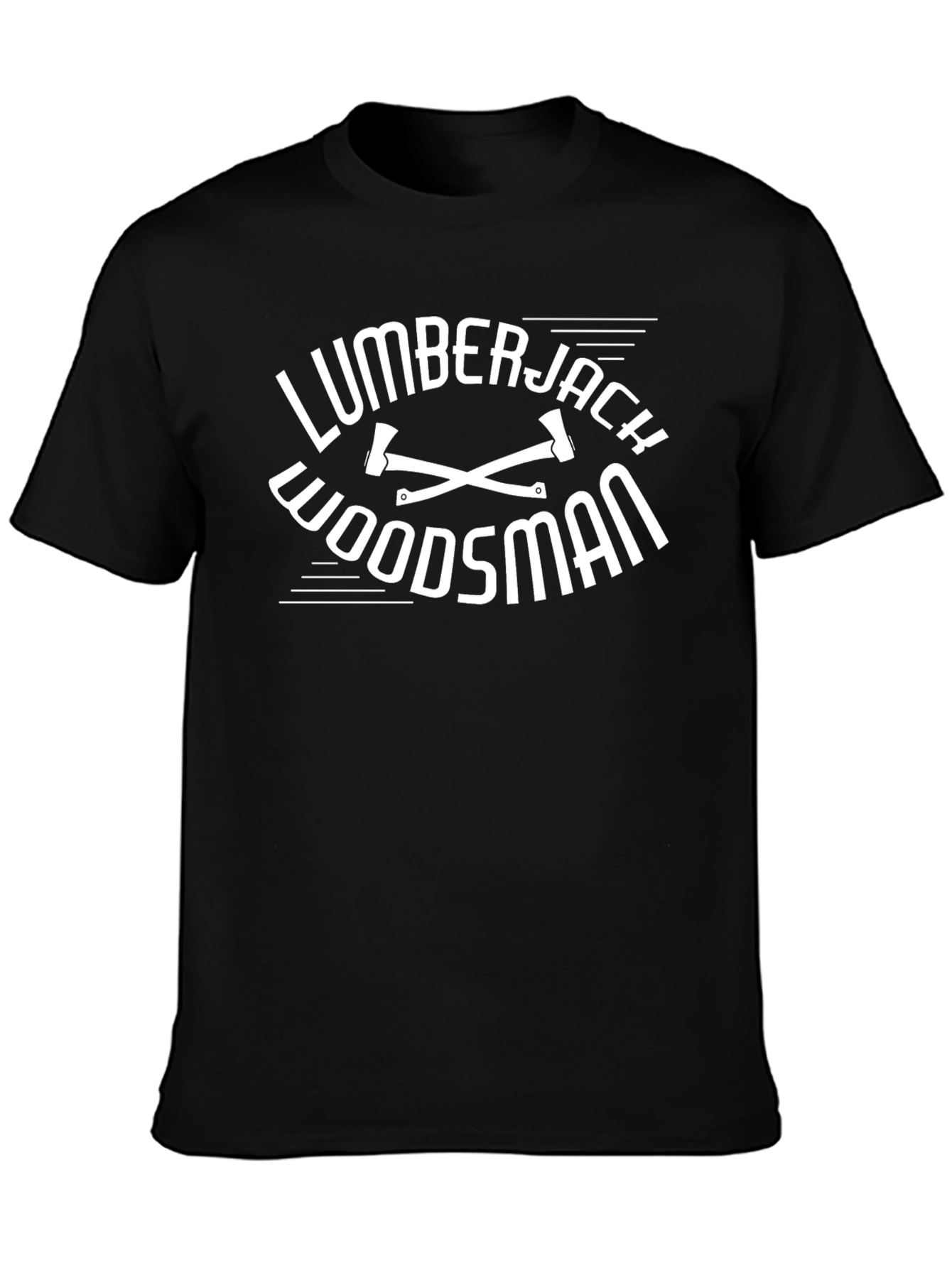 Lumberjack Woodsman Black T-Shirt