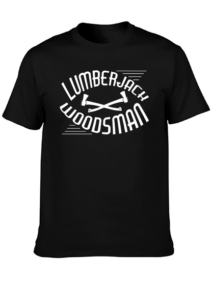 Lumberjack Woodsman Black T-Shirt