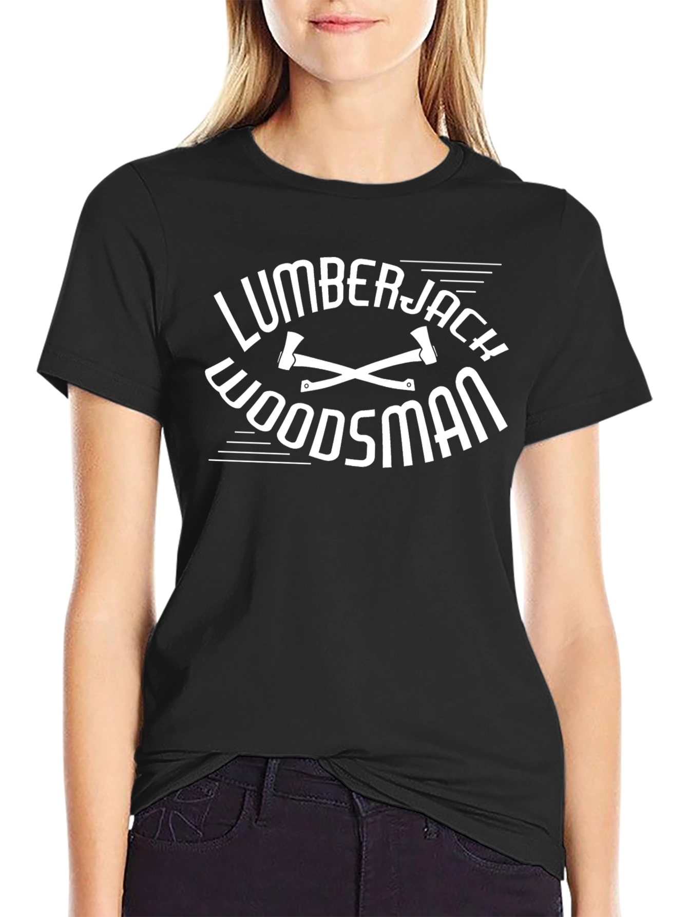 Lumberjack Woodsman Black T-Shirt