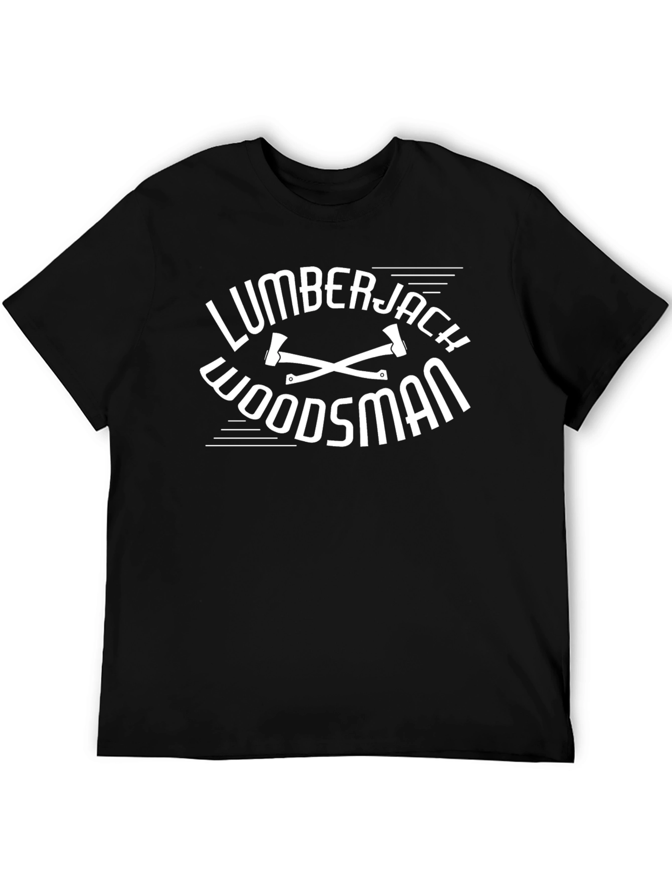 Lumberjack Woodsman Black T-Shirt