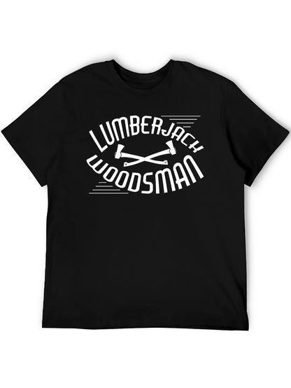 Lumberjack Woodsman Black T-Shirt
